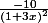 \frac{-10}{(1+3x)^2}